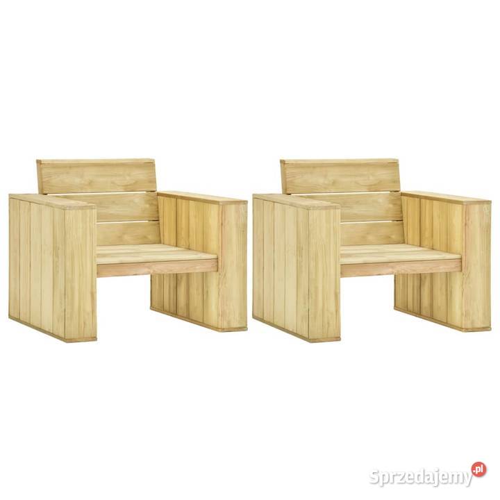 vidaXL Krzesła ogrodowe 2 89x76x76 impregnowana Krzesła ogrodowe Warszawa sprzedam