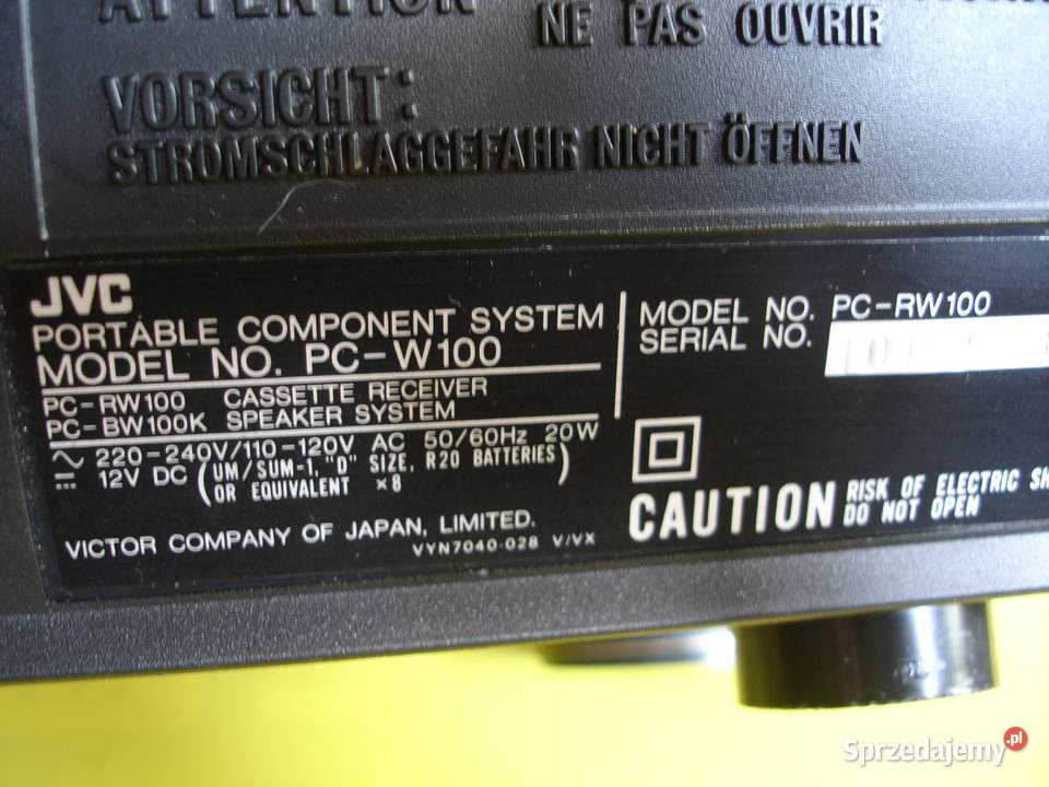 Radiomagnetofon JVC PCW100 Zielona Góra sprzedam