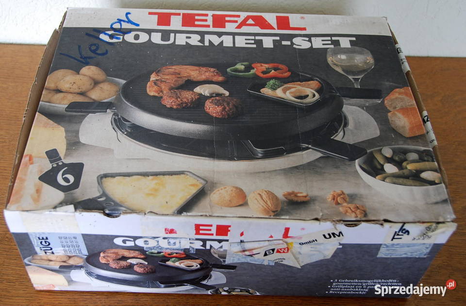 Tefal Raclette Grill elektryczny 3 w 1 nowy