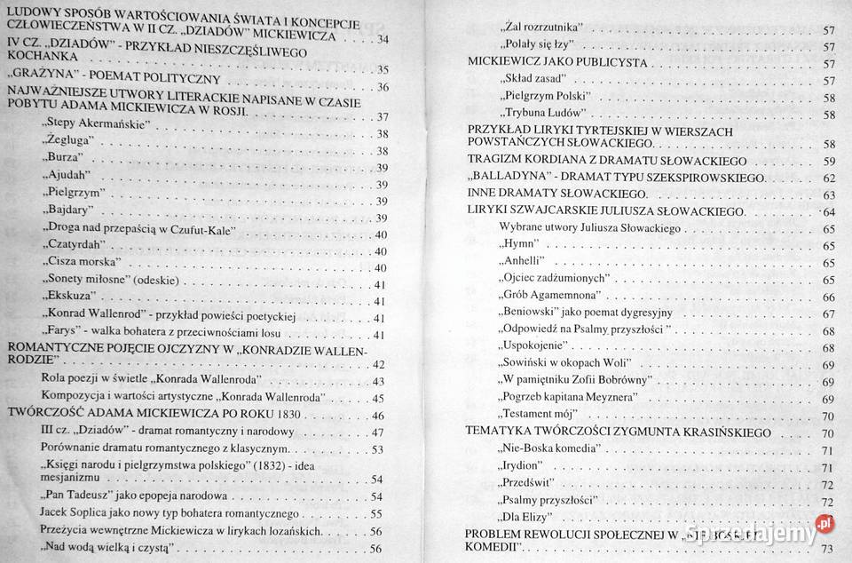 Ściąga Język polski 6 Romantyzm Tersa Bojczewska Pozostałe Chełm sprzedam