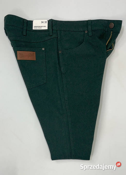 Spodnie męskie Wrangler Greensboro 803 Scarab Odzież codzienna Rzeszów sprzedam