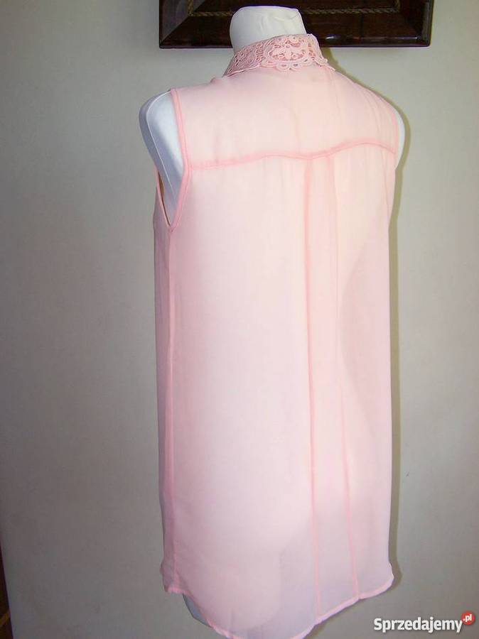 Tunika Mgiełka z Koronką Pudrowy Róż Atmosphere Rozmiar 36(S) Łomża