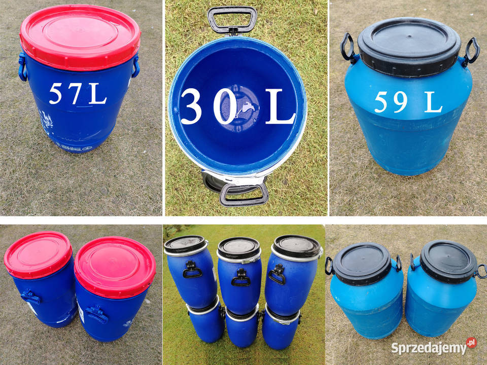 Beczka plastikowa 30L 50L120l 220L do 250L warmińsko-mazurskie Nowe Miasto Lubawskie sprzedam