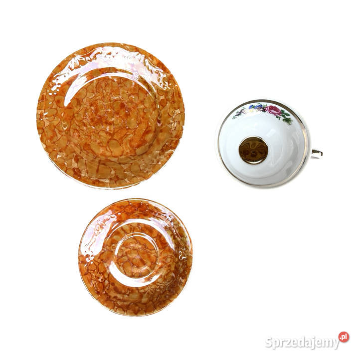 Pomarańczowy Zestaw śniadaniowy marmurkowy Warszawa