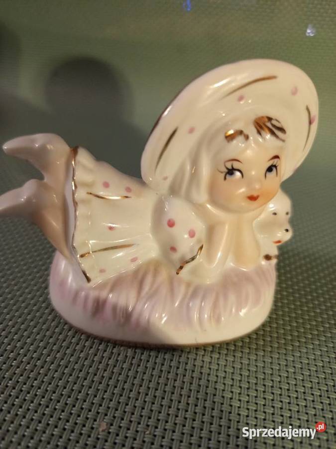 Vintage Zabytkowa Japońska figurka dziewczynki z Warszawa