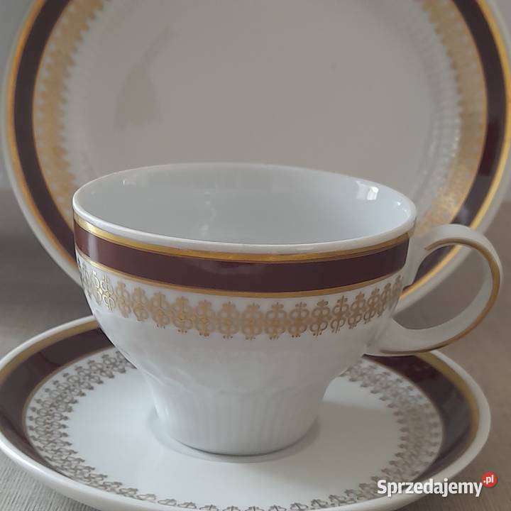 Trio śniadaniowe porcelanowe Kahla Niemcy DDR dolnośląskie sprzedam