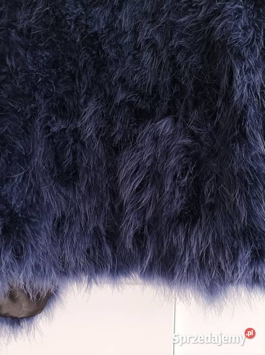 Futro naturalne ze strusich piór kurtka Grudziądz