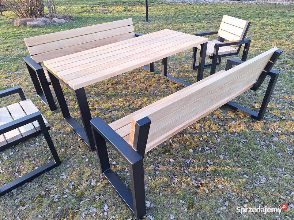 Nowoczesne Drewniane Meble Ogrodowe Buk Metalowe wielokolorowy Bielsk Podlaski sprzedam