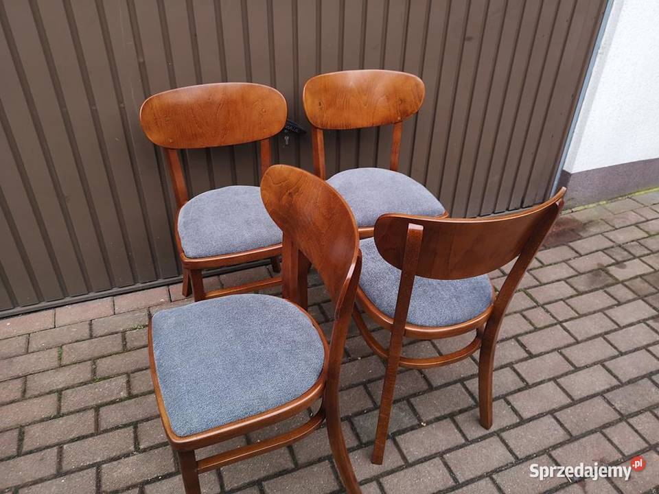 Krzesła ARTDECOPRL Stare Antyk Komplet 4 Sztuki wielkopolskie Swarzędz