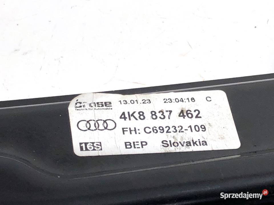 PODNOŚNIK SZYBY PRAWY PRZÓD AUDI A7 C8 4K8837462