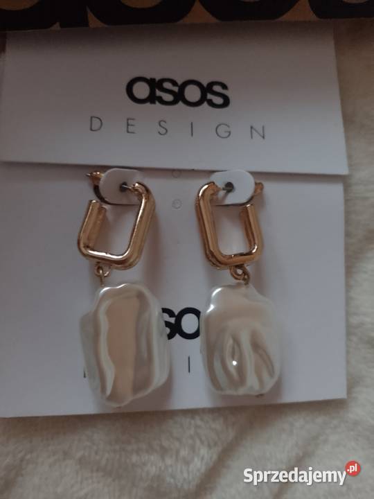 ASOS Ekskluzywne Kolczyki z perłą z Londynu NOWE Kraków sprzedam