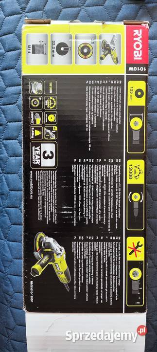 Nowa szlifierka kątowa Ryobi 1000w Szlifierki kątowe Łódź sprzedam