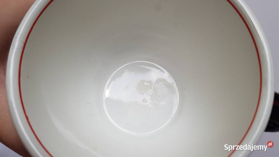 Zestaw emaliowany dzbanek 6 filiżanek Olkusz PRL Antyki, Sztuka, Kolekcje sprzedam