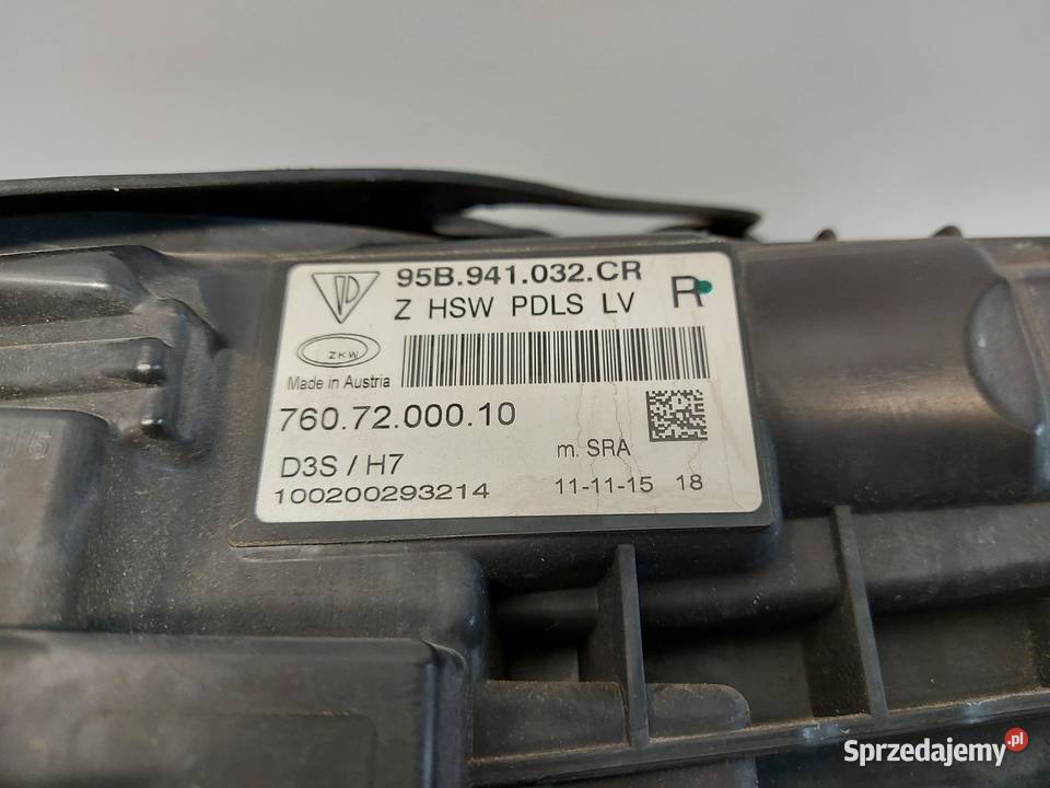 PORSCHE MACAN 95B Lampa XENON przód prawa UK RHD Części samochodowe