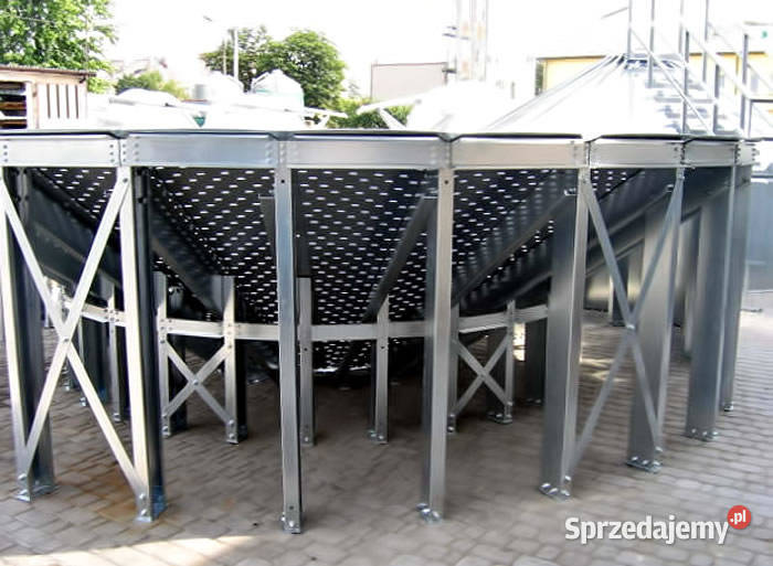 Silos zbożowy lejowy michał bin zbiornik na Moszczenica
