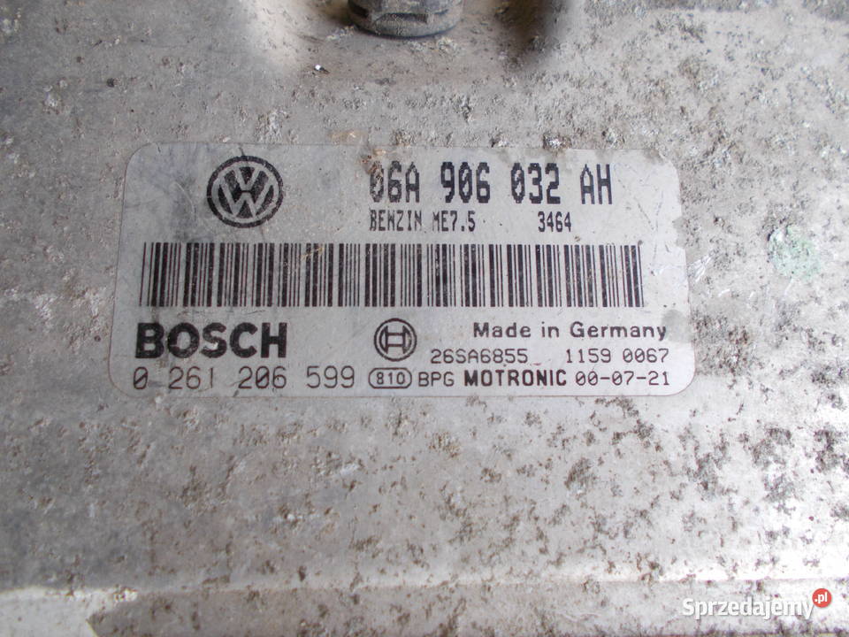 vw SHARAN 18T AWC komputer 06A906032AH sterownik osobowe Części samochodowe Zamość