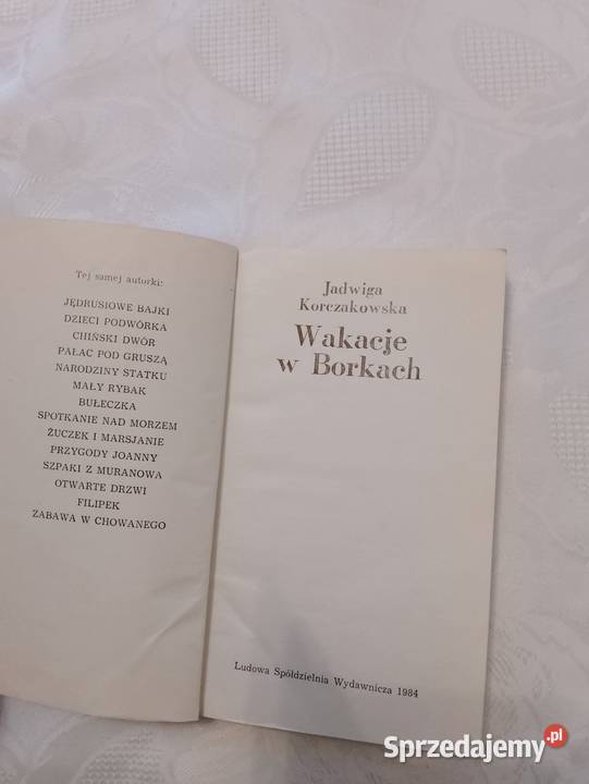 Książka WAKACJE W BORKACH Jadwiga Korczakowska Oborniki