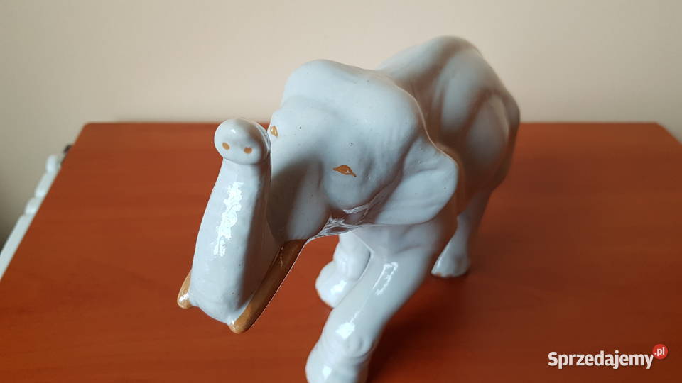 Duża sygnowana figurka Słonia Słoń Steatyt sprzedam