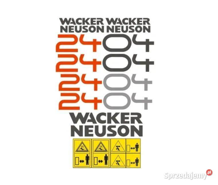 Naklejki oklejenie WACKER NEUSON 2404 Zamiennik Janików