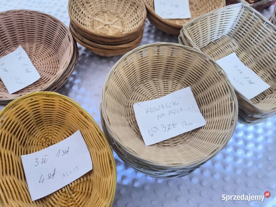 Sprzedam Duży zestaw koszyków na pieczywo 34 Wojcieszyn
