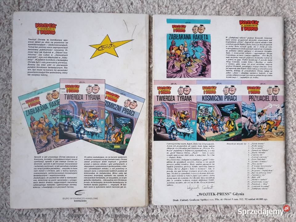 Kajtek i Koko w Kosmosie 2 albumy Janusz Christa Gdynia