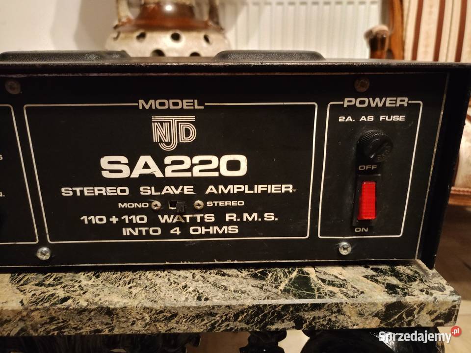 Zabytkowy Wzmacniacz NJD SA220 4 Ohm Vintage