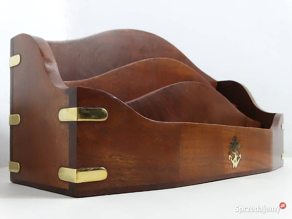 Stylowy drewniany listownik retro organizer na Biłgoraj sprzedam