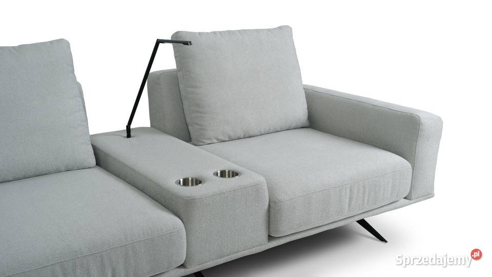 Narożnik Sines z barkiem w tkaninie NURIEL 300 Narożniki Woźniki sprzedam