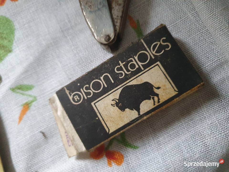 Oryginalne zszywki Bison w opakowaniu metalowy Warszawa