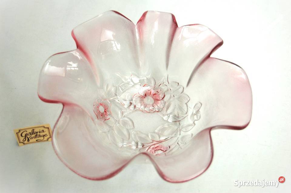 Walther Glas Rosella miska kwiat róża szkło lubelskie Lublin