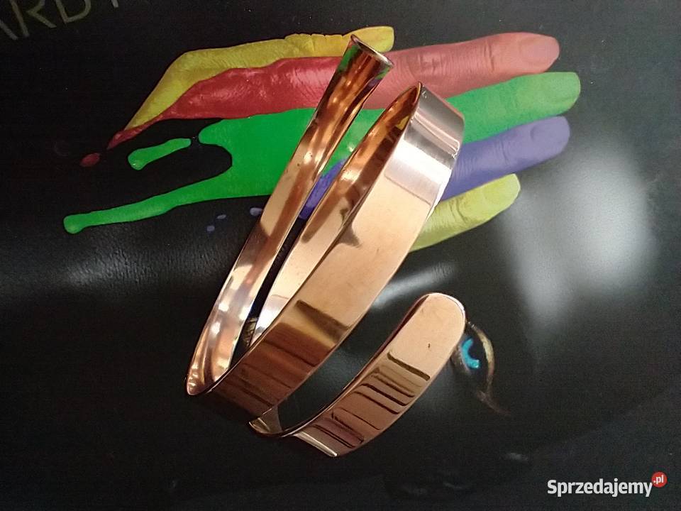 Bransoleta czysta miedź metaloplastyka