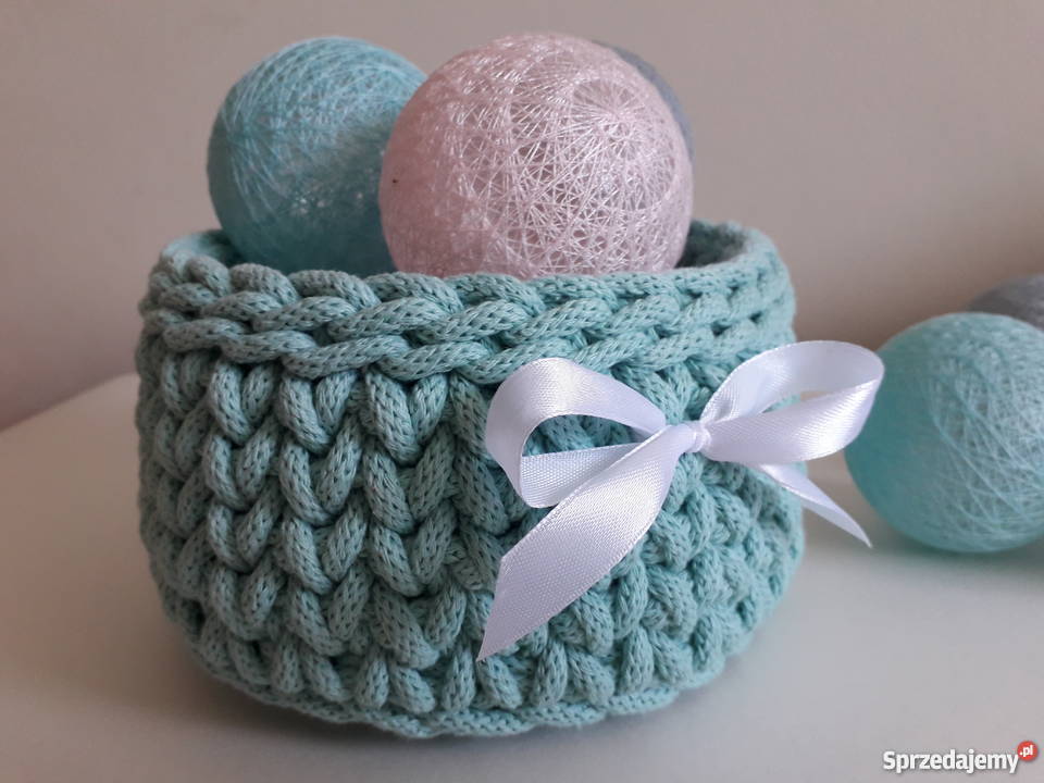 Koszyki ze sznurka bawełnianego komplet 3 kujawsko-pomorskie Bydgoszcz