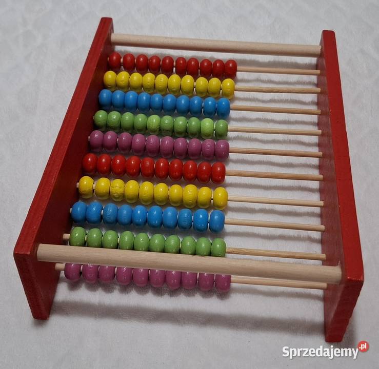 Liczydło drewniane do nauki liczenia 5x15x20 śląskie Czeladź sprzedam