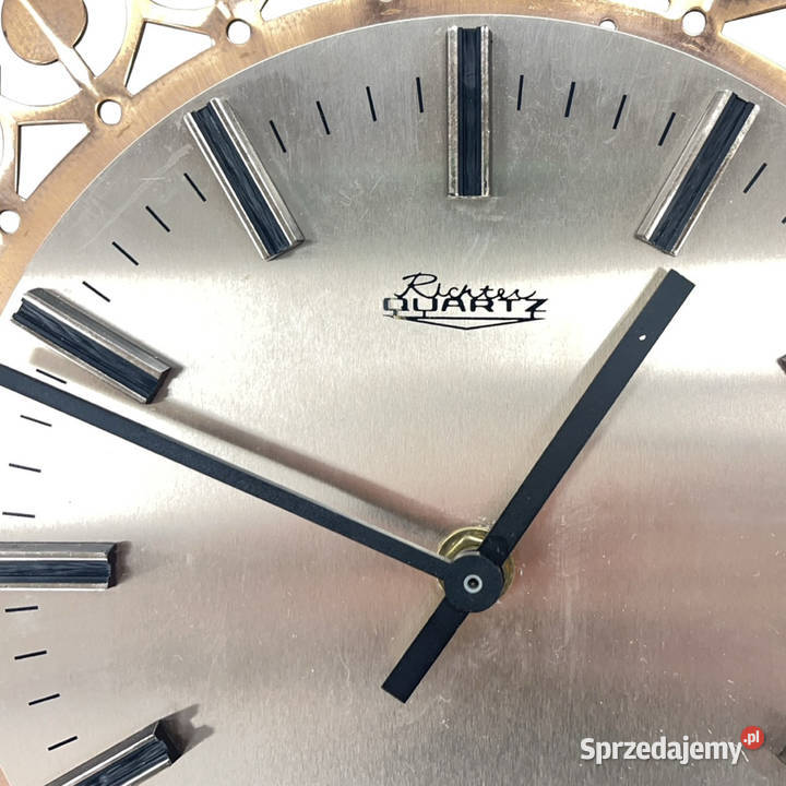 Zegar ścienny Richter mosiądz ażurowy RFN lata Zegary mazowieckie Warszawa sprzedam