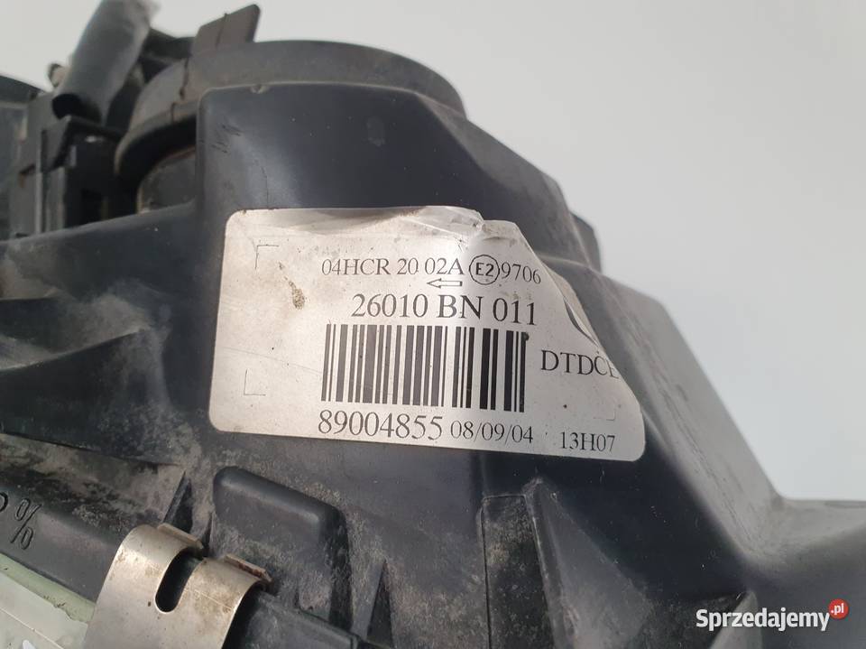 LAMPA Nissan Almera N16 0003 PRAWY PRZÓD prawa osobowe lubelskie