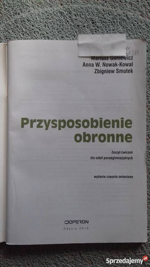 Przysposobienie obronne ćwiczenia szkoła ponadgimnazjalna