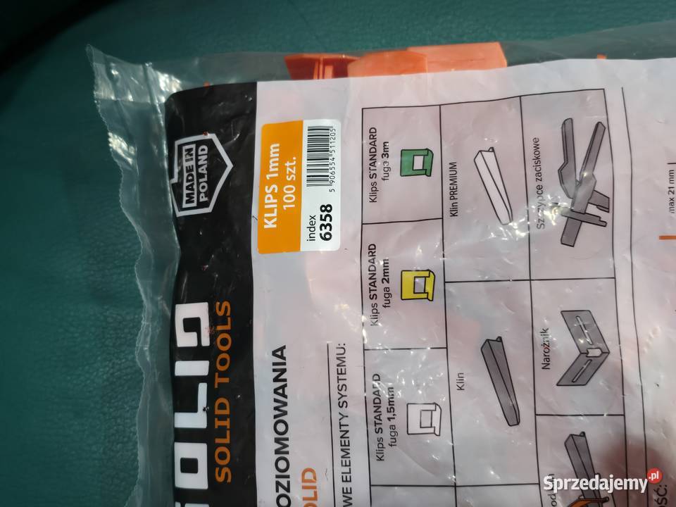 SYSTEM POZIOMOWANIA PŁYTEK SOLID KLIPSY 1 mm 100 Opoczno