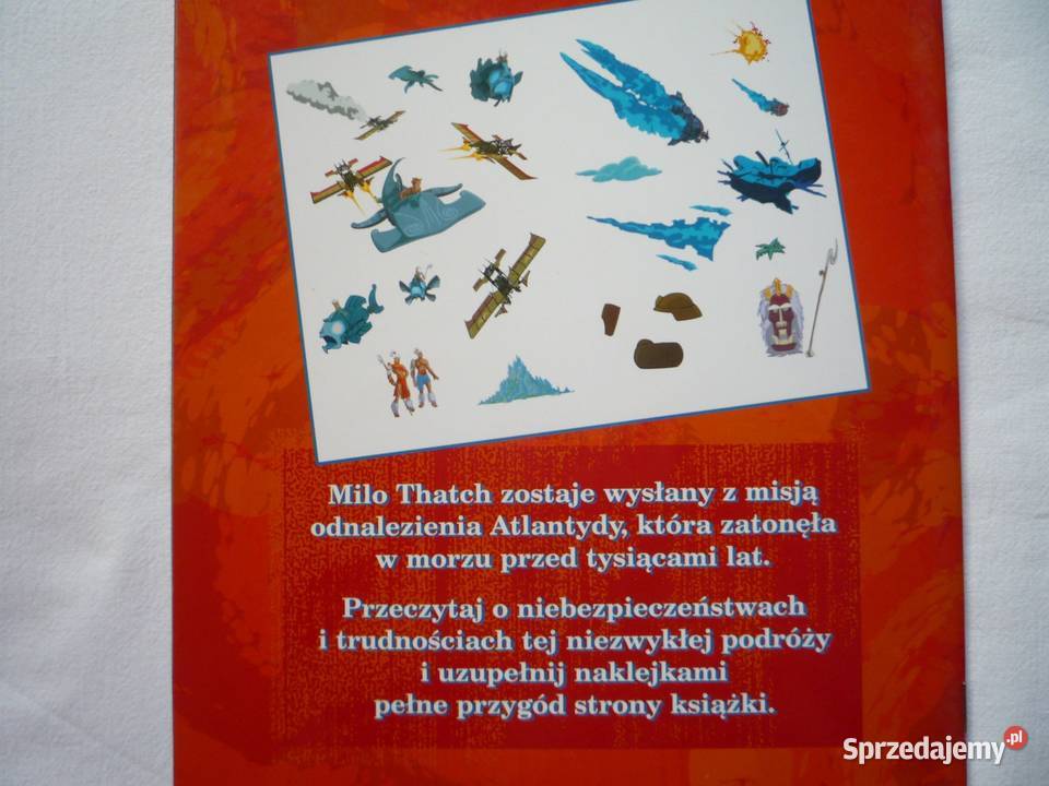 Atlantyda zaginiony ląd Wyprawa Disney Książka i miękka Szczecin sprzedam