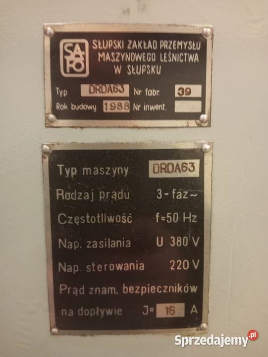 Piła taśmowa SAFO Pozostałe pomorskie Wejherowo