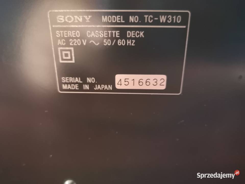 SONY 555 ES Paszkówka sprzedam