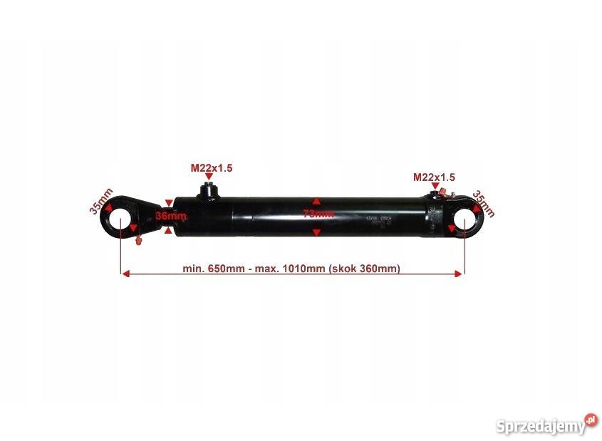 Siłownik Hydrauliczny 63x36 Skok 360 Mocowania kujawsko-pomorskie Solec Kujawski