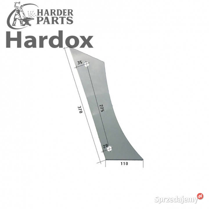 Pierś HARDOX 401263P EG części do pługa BRIX Suwałki