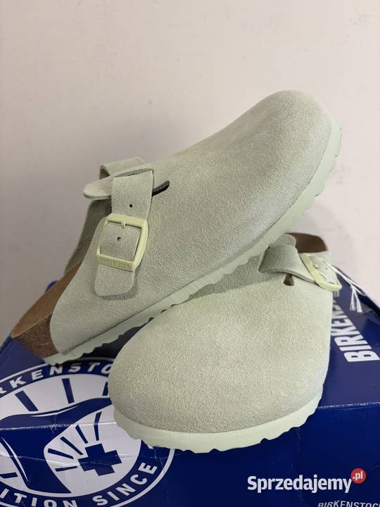 KlapkiMule Birkenstock Boston Faded Lime 1026774 Warszawa