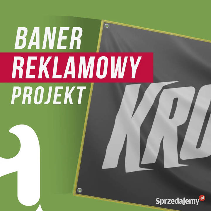 Profesjonalny projekt baneru reklamowego Biuro sprzedam