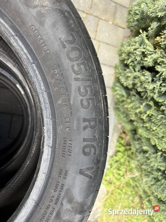 Opony letnie Contnental 20555R16 Samochodowe Rząska sprzedam