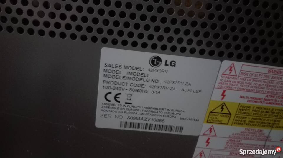 Telewizor Plazmowy LG 42 w całośći na część wielkopolskie Zbiersk