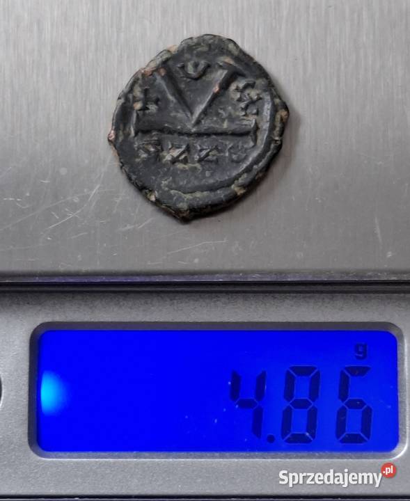 Bizancjum Justyn II i Zofia Pół follisa 565578