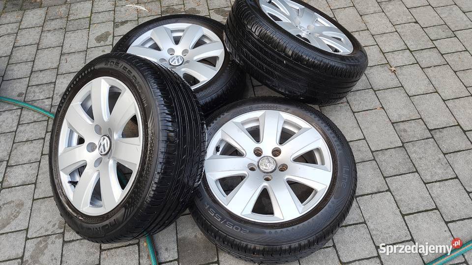 Alufelgi VW 16 5x112 Opony Letnie Nokian