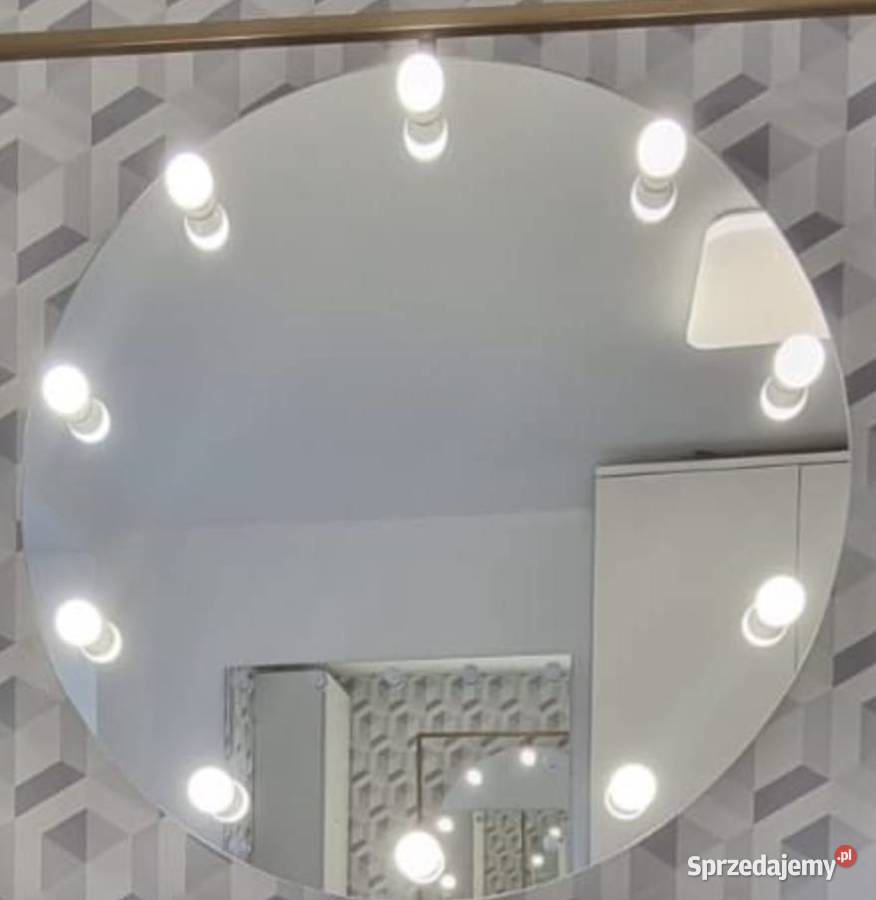 Lustro hollywood SILVER okragle 90 do makijażu Warszawa