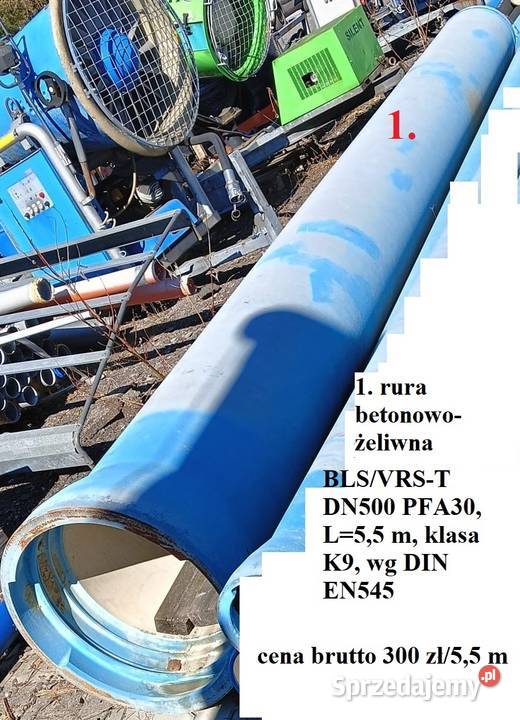 Sprzedaż rury żeliwnobetonowe DN150 DN200 DN500 Maniowy